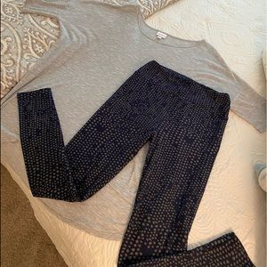 LuLaRoe Top and Leggings